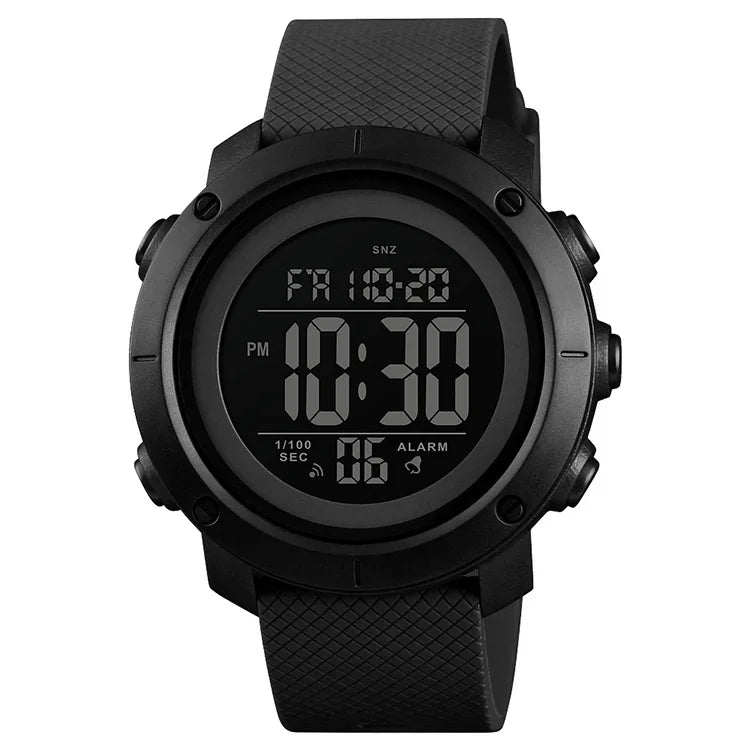 SKMEI 1426 Multifunctional Outdoor Fashion Noctilucent Waterproof Black Machine Rubber Ring Digital Watch, Black Machine Rubber Ring, 1426 Black Machine Rubber Ring