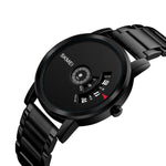 SKMEI 1260 Relógio de Pulso de Quartzo Criativo de Moda com Ponteiro, à Prova de Água 30m com Bracelete em Aço Inoxidável