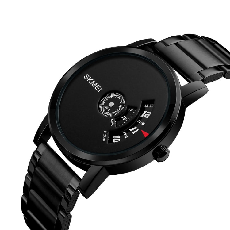 SKMEI 1260 Relógio de Pulso de Quartzo Criativo de Moda com Ponteiro, à Prova de Água 30m com Bracelete em Aço Inoxidável