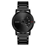 SKMEI 1260 Relógio de Pulso de Quartzo Criativo de Moda com Ponteiro, à Prova de Água 30m com Bracelete em Aço Inoxidável