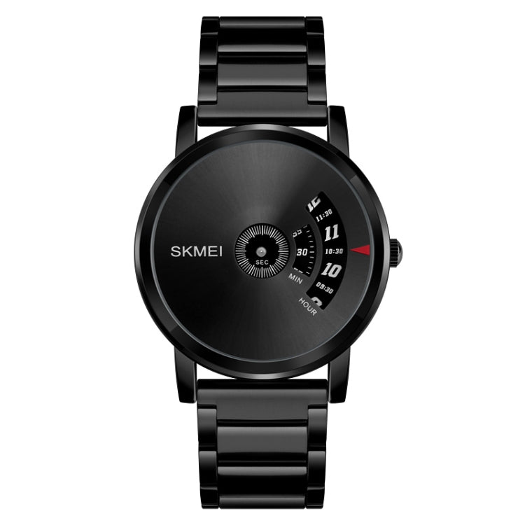 SKMEI 1260 Relógio de Pulso de Quartzo Criativo de Moda com Ponteiro, à Prova de Água 30m com Bracelete em Aço Inoxidável