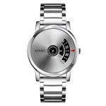 SKMEI 1260 Relógio de Pulso de Quartzo Criativo de Moda com Ponteiro, à Prova de Água 30m com Bracelete em Aço Inoxidável