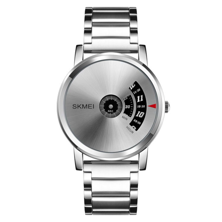 SKMEI 1260 Relógio de Pulso de Quartzo Criativo de Moda com Ponteiro, à Prova de Água 30m com Bracelete em Aço Inoxidável