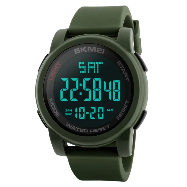 SKMEI 1257 Relógio Digital Desportivo Masculino de Moda para Exterior, à Prova de Água 50m