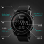 SKMEI 1257 Relógio Digital Desportivo Masculino de Moda para Exterior, à Prova de Água 50m