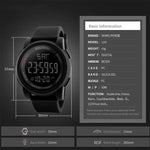 SKMEI 1257 Relógio Digital Desportivo Masculino de Moda para Exterior, à Prova de Água 50m