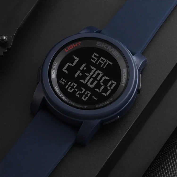 SKMEI 1257 Relógio Digital Desportivo Masculino de Moda para Exterior, à Prova de Água 50m