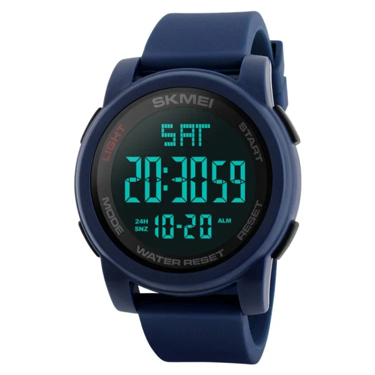 SKMEI 1257 Relógio Digital Desportivo Masculino de Moda para Exterior, à Prova de Água 50m