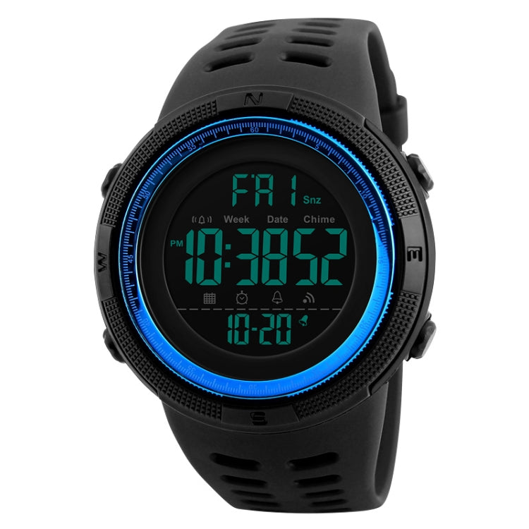 SKMEI 1251 Relógio Digital Desportivo Masculino de Moda para Exterior, à Prova de Água 50m com Bracelete em PU