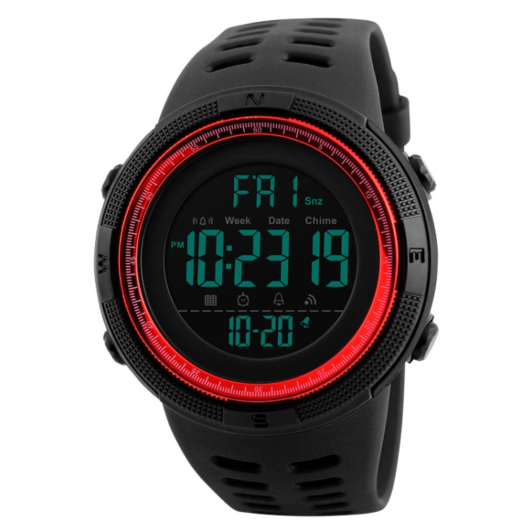 SKMEI 1251 Relógio Digital Desportivo Masculino de Moda para Exterior, à Prova de Água 50m com Bracelete em PU