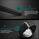 SKMEI 1251 Relógio Digital Desportivo Masculino de Moda para Exterior, à Prova de Água 50m com Bracelete em PU
