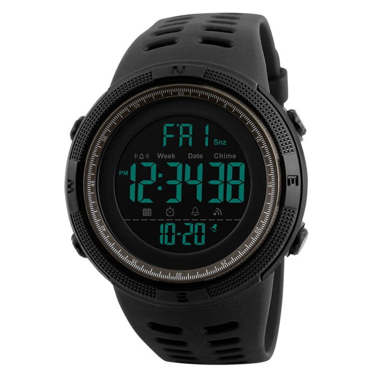 SKMEI 1251 Relógio Digital Desportivo Masculino de Moda para Exterior, à Prova de Água 50m com Bracelete em PU