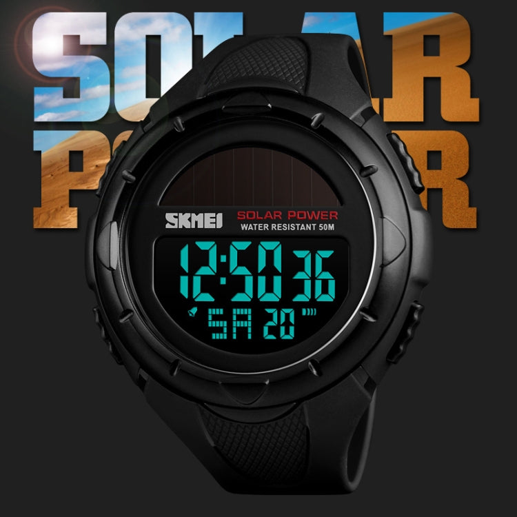 SKMEI 1405 Relógio Desportivo Solar de Moda para Exterior Multifuncional, à Prova de Água 50m, Relógio Digital Masculino