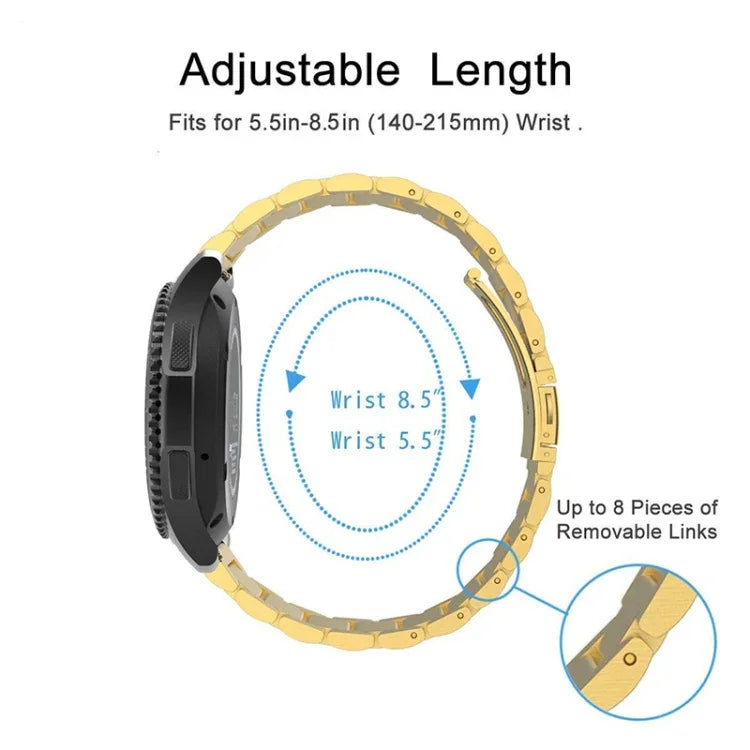 Correia de Relógio em Aço Inoxidável para Samsung Gear S3 22mm