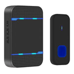 Receptor de Campainha WiFi P6-B 110dB Sem Fios IP55 à Prova de Água com Baixo Consumo de Energia e Luz Noturna, 53 Opções de Música, Alcance do Receptor: 300m, N15K-1T1-B Branco, N15K-1T1-B Preto