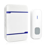 Receptor de Campainha WiFi P6-B 110dB Sem Fios IP55 à Prova de Água com Baixo Consumo de Energia e Luz Noturna, 53 Opções de Música, Alcance do Receptor: 300m, N15K-1T1-B Branco, N15K-1T1-B Preto