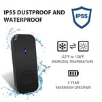 Receptor de Campainha WiFi P6-B 110dB Sem Fios IP55 à Prova de Água com Baixo Consumo de Energia e Luz Noturna, 53 Opções de Música, Alcance do Receptor: 300m, N15K-1T1-B Branco, N15K-1T1-B Preto