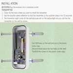 Receptor de Campainha WiFi P6-B 110dB Sem Fios IP55 à Prova de Água com Baixo Consumo de Energia e Luz Noturna, 53 Opções de Música, Alcance do Receptor: 300m, N15K-1T1-B Branco, N15K-1T1-B Preto