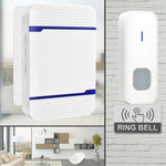 Receptor de Campainha WiFi P6-B 110dB Sem Fios IP55 à Prova de Água com Baixo Consumo de Energia e Luz Noturna, 53 Opções de Música, Alcance do Receptor: 300m, N15K-1T1-B Branco, N15K-1T1-B Preto