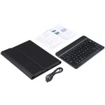A06 Teclado Bluetooth TPU Ultra-fino com Textura de Pele de Cordeiro Destacável Capa de Couro para Tablet com Suporte para iPad mini 6 / mini 7, A06