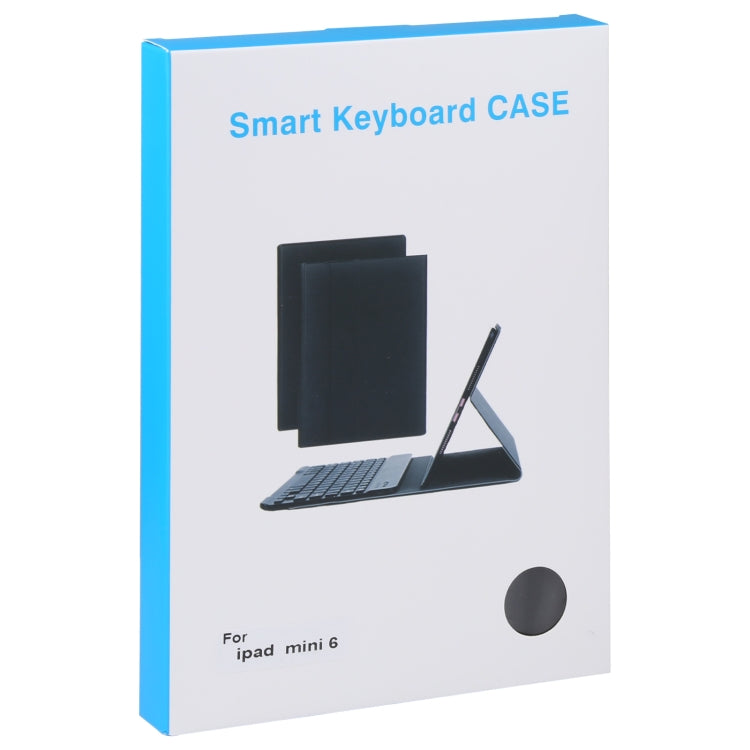 A06 Teclado Bluetooth TPU Ultra-fino com Textura de Pele de Cordeiro Destacável Capa de Couro para Tablet com Suporte para iPad mini 6 / mini 7, A06