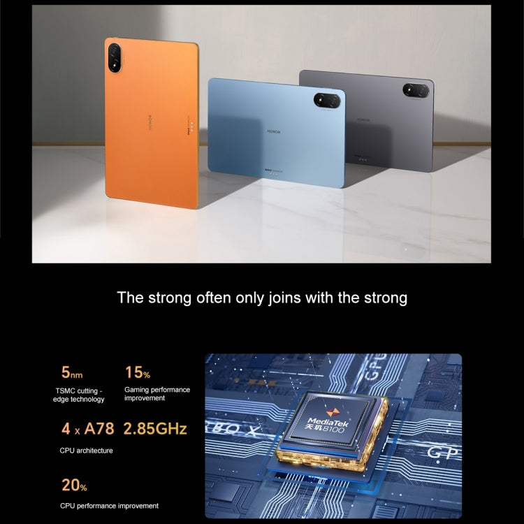 MagicOS 7.0 Dimensity 8100 Octa Core, 8 Altifalantes Bateria Grande 10050mAh, Sem Suporte Google, 8GB+128GB