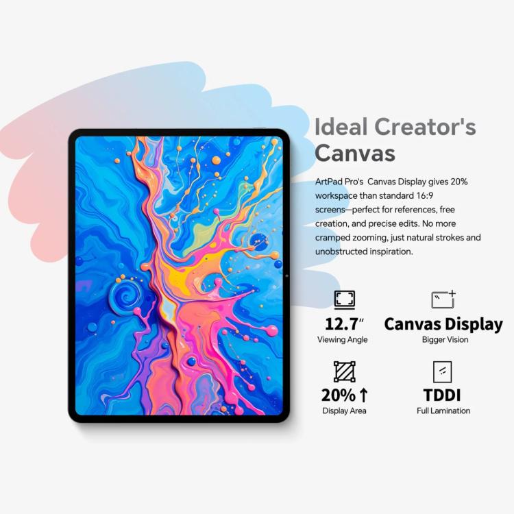 Teclast ArtPad Pro Tablet PC, 8GB+256GB, 12,7 polegadas Android 15 MTK Helio G99 Octa Core, Rede 4G Dual SIM, ArtPad Pro