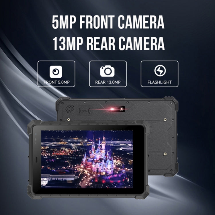 IP68 à prova de água, choque e poeira, Android 10.0 MT6771 Octa Core, suporte GPS/WiFi/BT/NFC, ficha UK, 8 polegadas 4GB+64GB