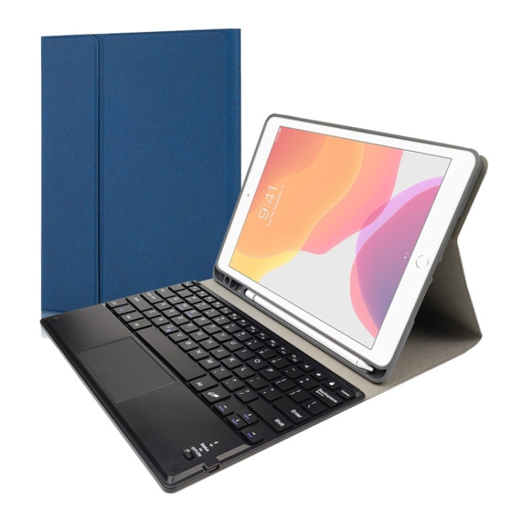 RK109C Teclado Bluetooth Magnético Destacável de Plástico com Touchpad + Capa de TPU com Padrão de Seda para iPad Air 2020, com Suporte para Caneta e Suporte, RK109C