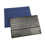 RK508C Teclado Bluetooth Magnético Destacável de Plástico com Touchpad + Capa de TPU com Padrão de Seda para iPad 9.7 polegadas, com Suporte para Caneta e Suporte, RK508C