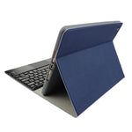 RK508C Teclado Bluetooth Magnético Destacável de Plástico com Touchpad + Capa de TPU com Padrão de Seda para iPad 9.7 polegadas, com Suporte para Caneta e Suporte, RK508C