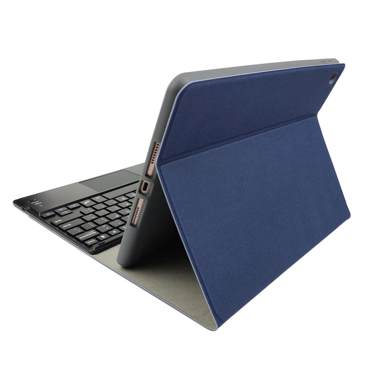 RK508C Teclado Bluetooth Magnético Destacável de Plástico com Touchpad + Capa de TPU com Padrão de Seda para iPad 9.7 polegadas, com Suporte para Caneta e Suporte, RK508C