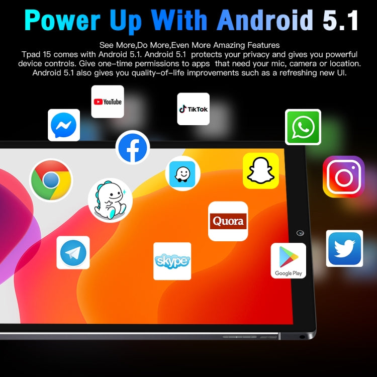 Android 5.1 MT6592 Quad Core, Suporta Dual SIM, WiFi, BT, GPS, P15 1GB+32GB