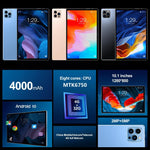 Android 10.0 MTK6750 Octa Core 1.8GHz, Dual SIM, Suporte GPS, OTG, WiFi, BT, 4GB+64GB, MTK6750 4GB+64GB