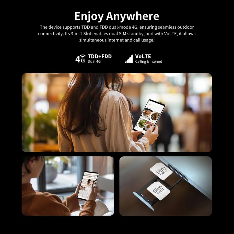 Tablet PC Teclast T50 Mini 4G LTE, 8GB+128GB, 8,7 polegadas Android 15 MediaTek Helio G99 Octa Core, Suporta Dual SIM, T50 Mini