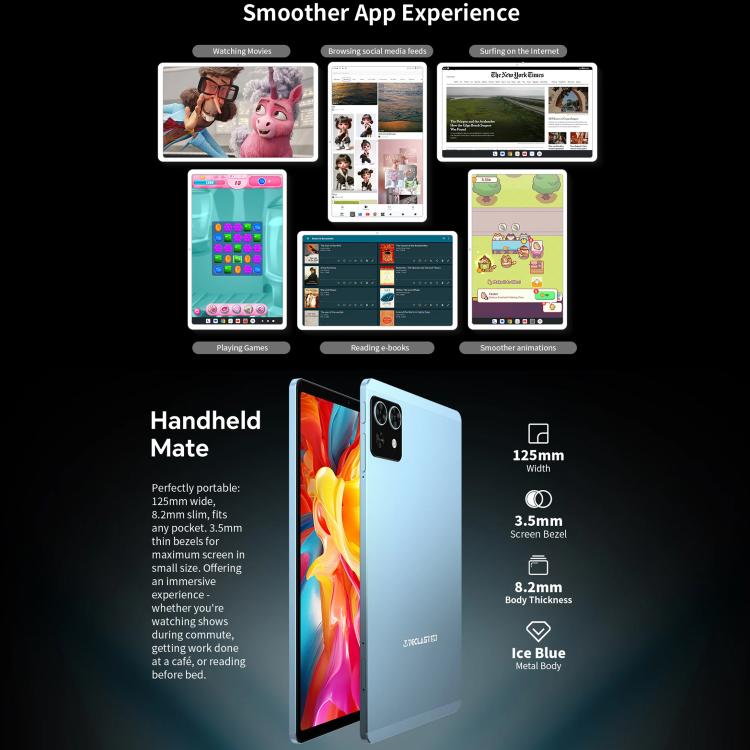 Tablet PC Teclast T50 Mini 4G LTE, 8GB+128GB, 8,7 polegadas Android 15 MediaTek Helio G99 Octa Core, Suporta Dual SIM, T50 Mini