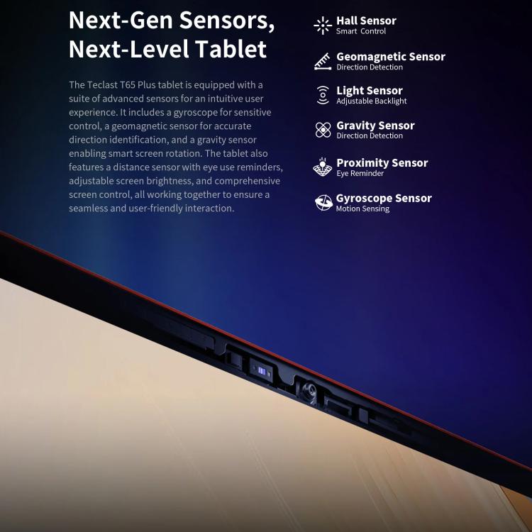 Tablet PC Teclast T65 Plus 4G LTE, 8GB+256GB, 13,4 polegadas Android 15 MediaTek Helio G99 Octa Core, Suporta Dual SIM, T65 Plus