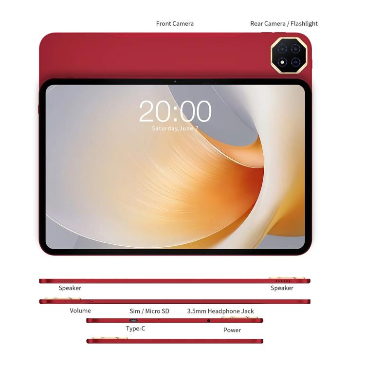 Tablet PC Teclast T65 Plus 4G LTE, 8GB+256GB, 13,4 polegadas Android 15 MediaTek Helio G99 Octa Core, Suporta Dual SIM, T65 Plus