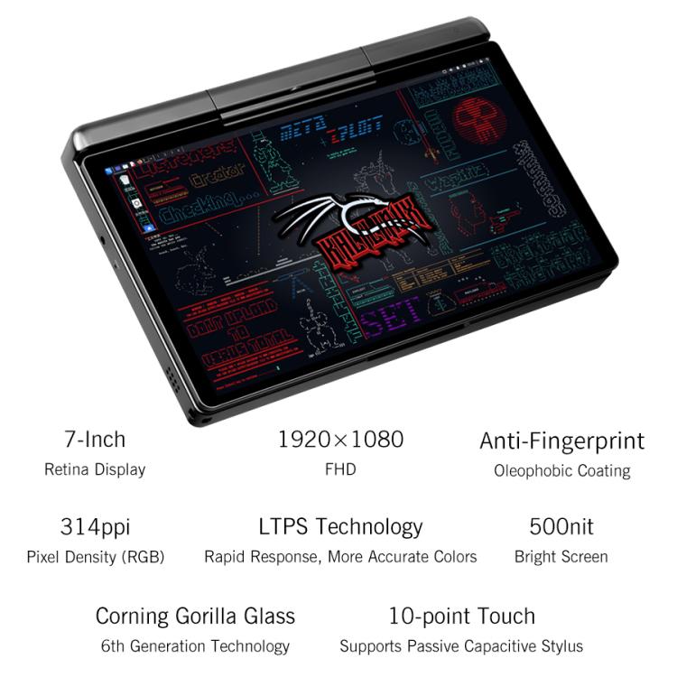 GPD MicroPC 2 PC de Jogo Portátil, 16GB+512GB, 7 polegadas Windows 11 Pro Processador Intel N250, Plugue US, WMC2573AU, WMC2573EU, WMC2573UK, WMC2573US