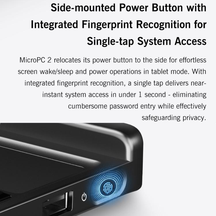 GPD MicroPC 2 PC de Jogo Portátil, 16GB+512GB, 7 polegadas Windows 11 Pro Processador Intel N250, Plugue US, WMC2573AU, WMC2573EU, WMC2573UK, WMC2573US