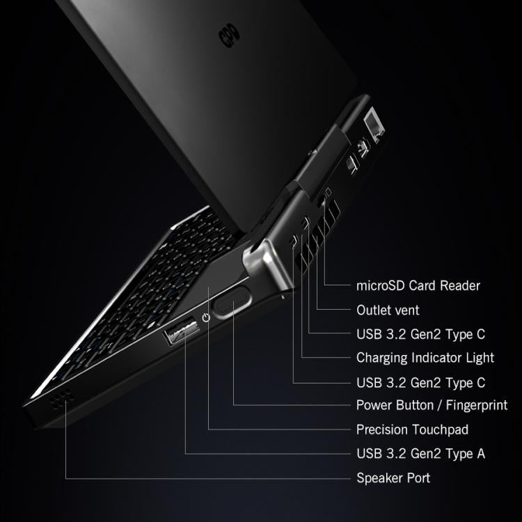 GPD MicroPC 2 PC de Jogo Portátil, 16GB+512GB, 7 polegadas Windows 11 Pro Processador Intel N250, Plugue US, WMC2573AU, WMC2573EU, WMC2573UK, WMC2573US