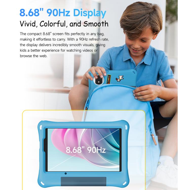 Tablet Infantil Ulefone Tab A10 Pro, 6GB+128GB, 8.68 polegadas Android 15 MediaTek Helio G91 Octa Core Rede 4G, Ficha UE