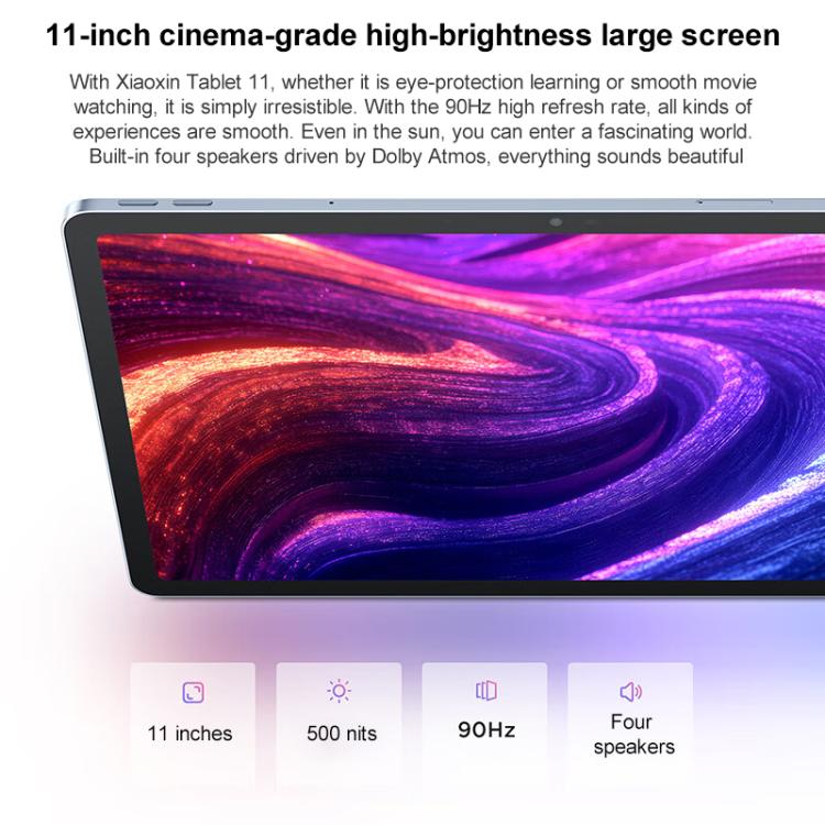 Tablet Lenovo Xiaoxin Pad 11 polegadas WiFi, 8GB+128GB, Android 15, MediaTek Dimensity 6300 Octa Core, Plugue EUA, 8GB+128GB, 8GB+128GB WiFi