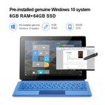 Sistema Windows 10, Intel Gemini Lake N4120 Quad Core até 2,6GHz, com Teclado e Caneta Stylus, Suporte para WiFi de Banda Dupla, Bluetooth, Cartão TF e HDMI, Ficha US, W10 com Teclado e Caneta Stylus