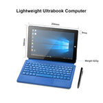 Sistema Windows 10, Intel Gemini Lake N4120 Quad Core até 2,6GHz, com Teclado e Caneta Stylus, Suporte para WiFi de Banda Dupla, Bluetooth, Cartão TF e HDMI, Ficha US, W10 com Teclado e Caneta Stylus