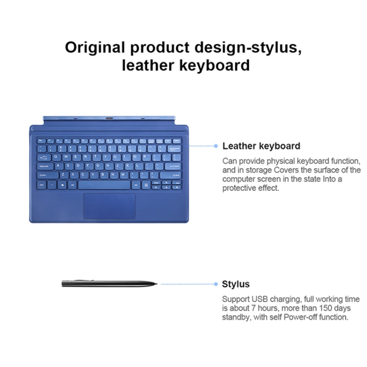 Sistema Windows 10, Intel Gemini Lake N4120 Quad Core até 2,6GHz, com Teclado e Caneta Stylus, Suporte para WiFi de Banda Dupla, Bluetooth, Cartão TF e HDMI, Ficha US, W10 com Teclado e Caneta Stylus