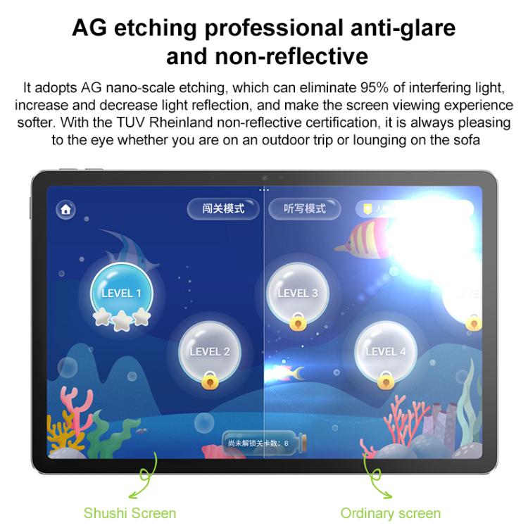 Lenovo Xiaoxin Pad 11 Ecrã Paperlike, Tablet WiFi 11 polegadas, 8GB+128GB, Android 15, MediaTek Dimensity 6300 Octa Core, Ficha EUA, Ecrã Suave 8GB+128GB