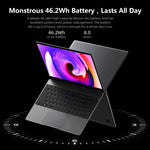 Windows 10 Home, Intel Core i5-8259U Quad Core 2,3GHz-3,8GHz, suporte para WiFi de banda dupla / Bluetooth / extensão de cartão TF (cinzento escuro), i5-8259U 8GB+512GB