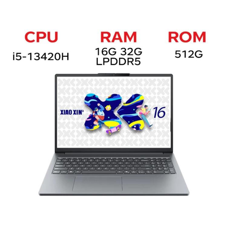 Portátil Lenovo XiaoXin 16 SE 2025, 16 polegadas, 16GB+512GB, Windows 11, Intel Core i5-13420H 8-Core, Ficha US, XiaoXin 16 SE 2025