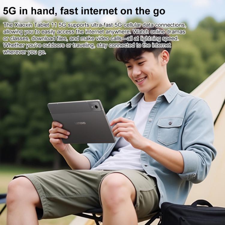 Lenovo Xiaoxin Pad 11 polegadas 2025 Tablet 5G, 8GB+256GB, Android 15, MediaTek Dimensity 6300 Octa Core, Ficha EUA, 8GB+256GB 5G